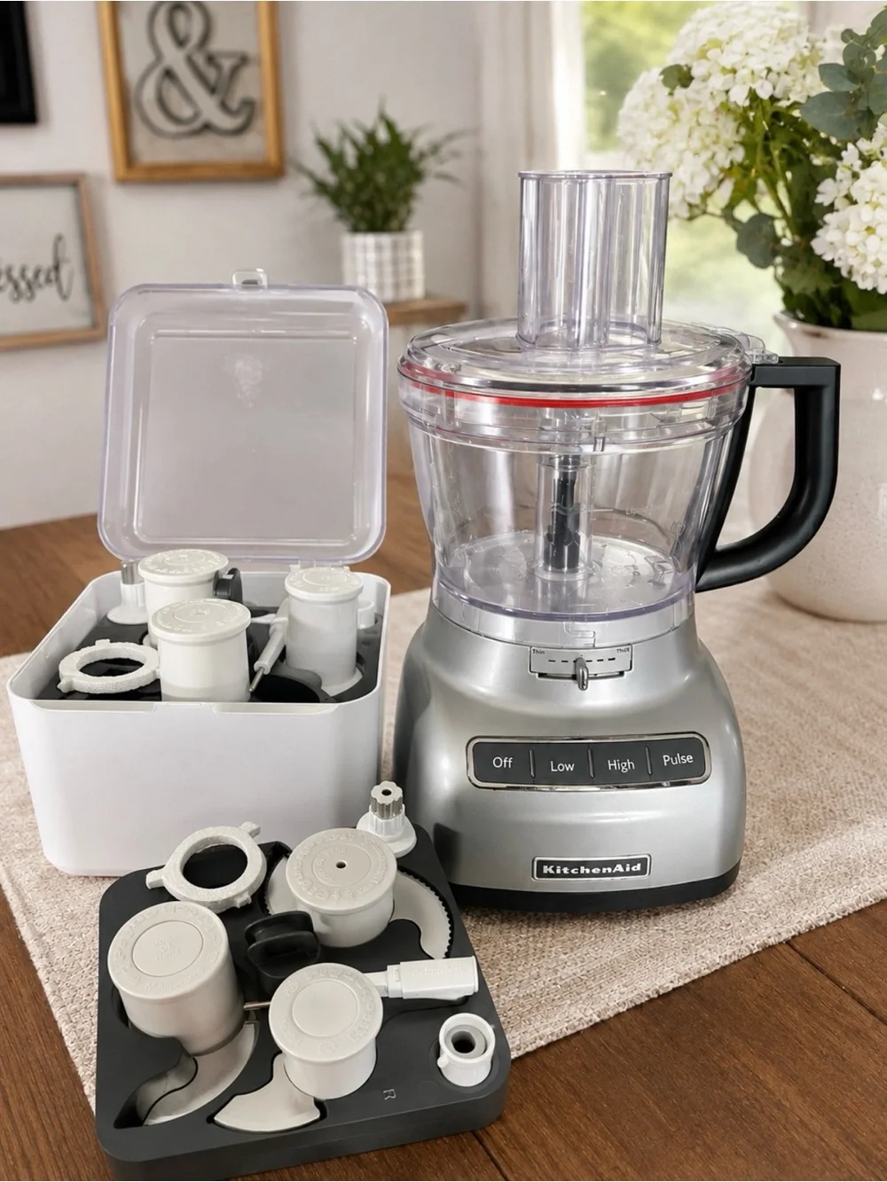 Kitchenaid 13 cup Food Processor with blades KFP1355CO